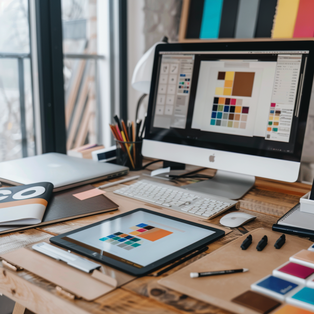 Home U5943362114 A Realistic Photo Of A Modern Designers Workspace Dc995ff5 7a17 4bdd 8463 8b7934aa1a16 0